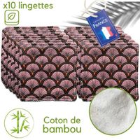 x10 Coton de bambou Ultra Doux écologique Lavable sain, Tampon Démaquillant Fibre de Bambou Tampons En Coton Lingette Made in