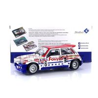 Voiture Miniature de Collection - SOLIDO 1/18 - RENAULT 5 Maxi - Rallycross 1987 - White / Red / Blue - 1804706
