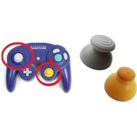 2 Analog Stick Cap Replacement Gamecube Joystick Thumbstick game cube console