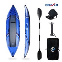 Kayak gonflable Coasto Lotus 1 place - Dropstitch + PVC - Bleu
