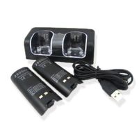 Controller Dock station Dual Charger 2x 2800mAh Batterie pour Wii