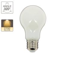 Ampoule à filament LED A60, culot E27, 8W cons. (75W eq.), lumière blanche chaude