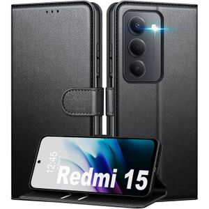 Étui Livre Magnétique Pour Xiaomi Redmi Note 9 5G / 9T 5G - Coque Flip Portefeuille Gel