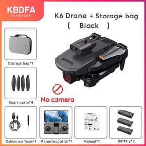 DRONE Pas de C-Noir-3B-KBDFA nouveau K6 mini drone 4k hd