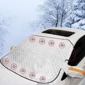 Demi-Housse Protection Voiture Hiver - Pare-Brise Et Toit Imperméable Anti-Neige Pour Berline