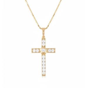 Collir croix crucifix Jésus Christ Plaqué OR 750 3 microns au millur prix