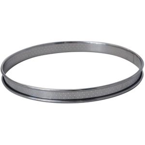 Cercle Rond Perforé LACOR - Acier Inoxydable - Ø24 Cm - Pour Pâtisserie - Cuisson Homogène