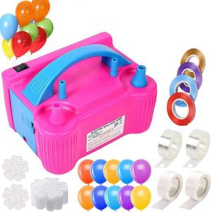 pompe a ballon universelle 2 embouts 18 cm baudruche jouet 