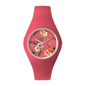 MONTRE Ice-Watch - ICE flower Delicious - Montre rose pour femme avec bracelet en silicone - 001306 (Medium)