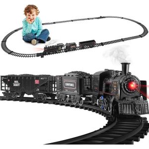 Circuit trains GENERIQUE Train À Vapeur Électrique Jouet De Noël Pour Enfant  Multicolore MK7