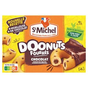 MARBRE & BROWNIE LOT DE 5 - ST MICHEL - Gâteaux Doonuts Fourrés Chocolat - boite de 180 g