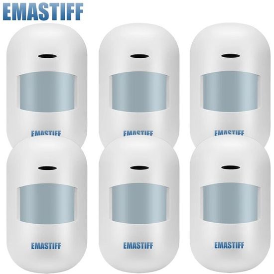 Kit De 2 Détecteurs De Mouvement PIR Sans Fil - Alarme Maison 105dB, 4 Télécommandes, Portée 7-10m - Pour Sécurité Intérieure