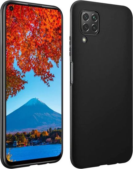 WUACYEAMING per HUAWEI P40 lite 4G Cover,antiurto in silicone TPU morbido antiscivolo custodia protettiva con motivo dipinto nero Carino Moda Protezione Case-La Luna e il Gatto