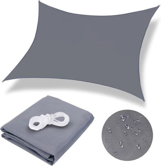 Voile D'ombrage Rectangulaire Filet Camouflage Blanc 3x4 M Brise Vue Militaire - Jardin