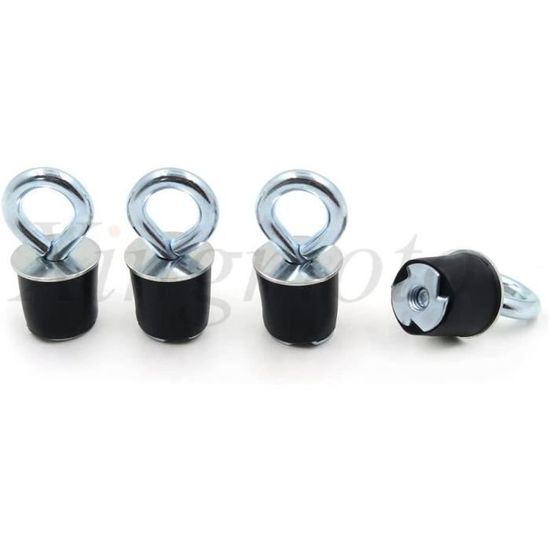 Lot De 6 Crochets D'ancrage Pour Polaris RZR1000 Et UTV - Installation Sans Outil, Longueur 3.8 Cm, Métal Résistant