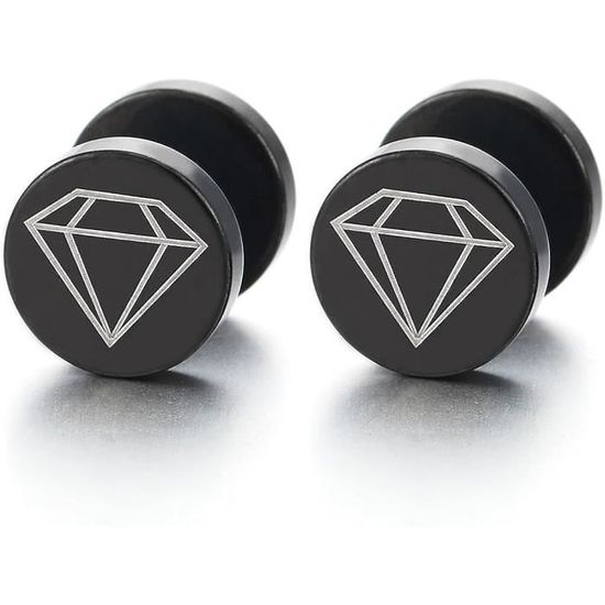 Boucles D'Oreilles Longues Avec Cœurs - Acier Inoxydable Multicolore