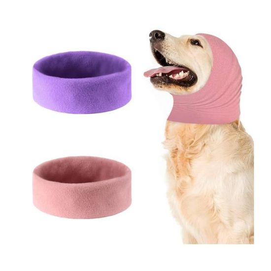 Cache-oreilles De Natation Pour Chien Taille L - Imperméable, Réglable, En Néoprène Gris, Pour Bain Et Anti-bruit