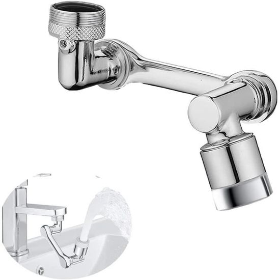2 Mousseurs Rotatifs 1080° Pour Robinet De Cuisine – ABS Poli, Orientable
