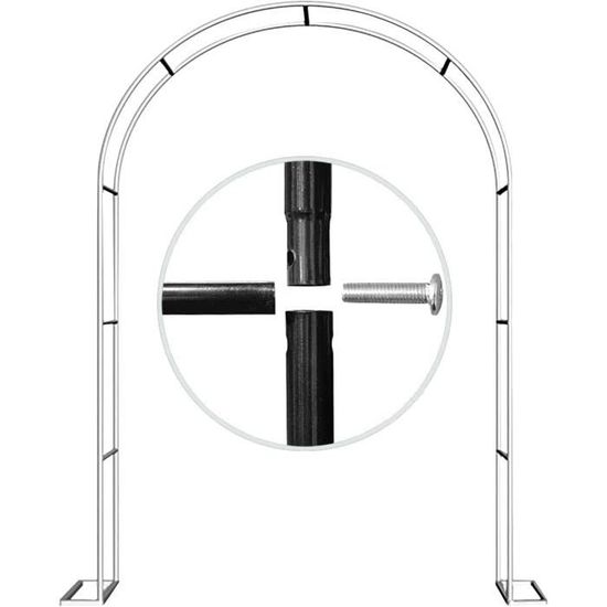 WXGZSKLV Demi Arches Rosiers Arceau Treillis, Arche De Jardin En Métal