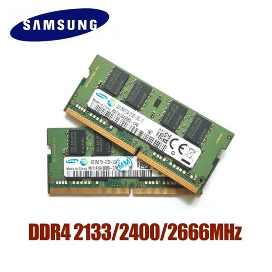 RAM SAMSUNG DDR4 RAM 4G 8G 16G memoire d ordinateur portable RAM 2133 2400 2666MHz 1.2V DRAM Stick pour Type 4G DDR4 2400MHX1pcs