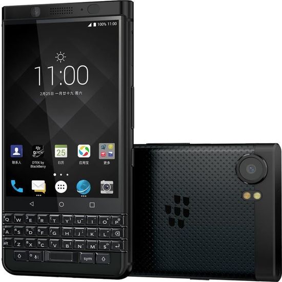 Blackberry KEYOne avec Clavier QWERTY Smartphone 4G 4.5 Pouces Ecran Android 7.1 Snapdragon 625 4+64Go 12+8MPNFC SIM Unique Noir