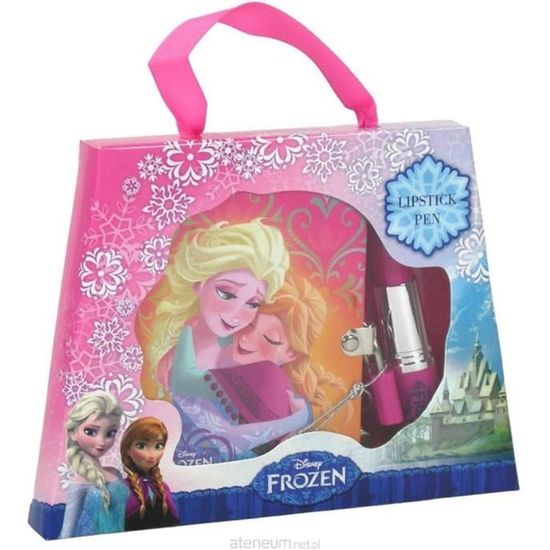 Set Agenda Journal La Reine Des Neiges - Carnet Elsa & Anna + Stylo Fuzzy + Stickers + Accessoires Décoratifs Pour Filles