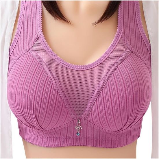 Lot De 4 Soutiens-Gorge De Sport En Coton Pour Filles 9-14 Ans - Taille Unique, Coussinets Amovibles - Pour Sport Et Quotidien