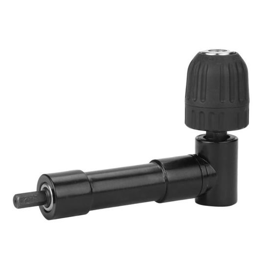 Adaptateur Mandrin à Angle Droit 90° Pour Perceuse - Capacité 1-10mm, Arbre 9,5mm, Couple 20Nm - Avec Poignée Et Clé