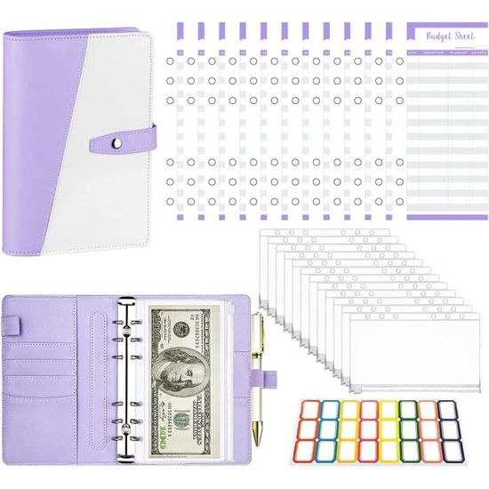 ZALHIN Classeur Budget 100 Enveloppes Rose A5 – Planner Épargne, Enveloppes Cash, Challenge 50/30/20