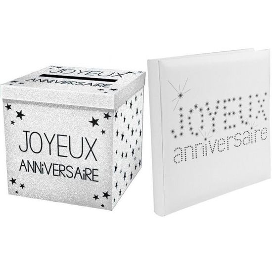 1 Pack Tirelire Et Livre D Or Joyeux Anniversaire Blanc R 4011 Urnep00ba Achat Vente Livre D Or 1 Pack Tirelire Et Livre D Cdiscount