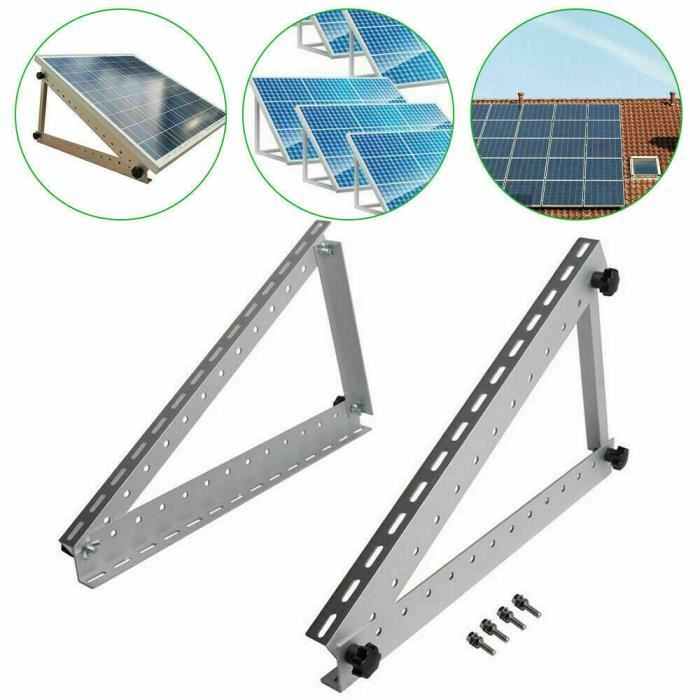 Montage sur panneau solaire pour camping-car Montage sur toit de rangées de panneaux solaires à montage solaire de 28 po