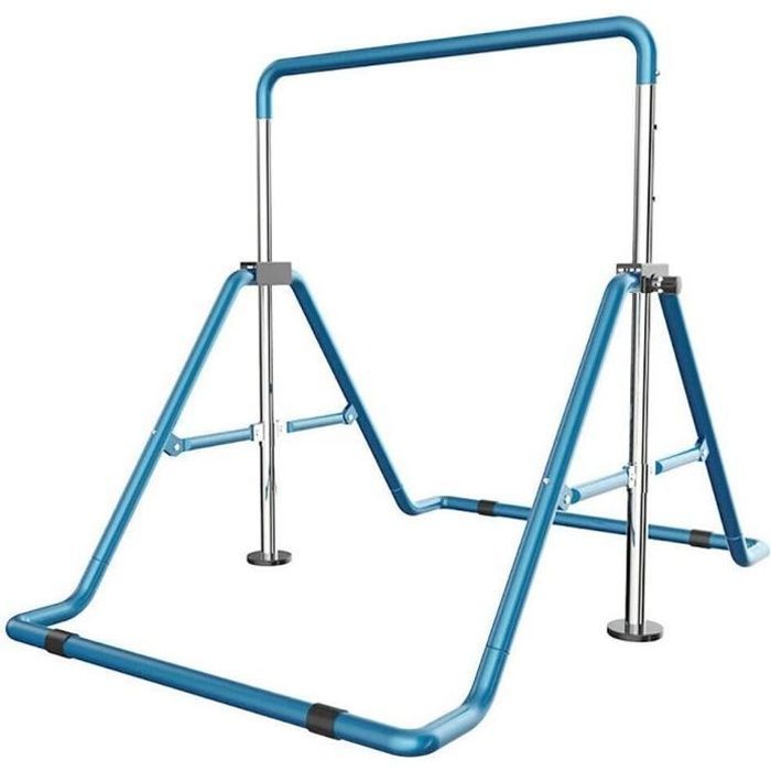 Barres horizontals de gymnastique pour enfant, barres horizontales réglable en hauteur avec capacité de 100KG