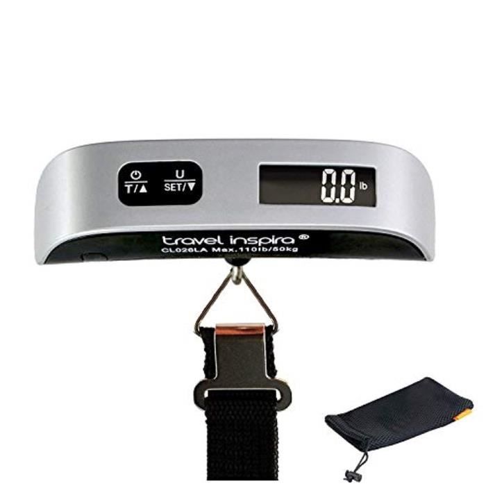 Bracelet De Montre Vendu Seul RSOLO Balances bagages numérique avec rétro-éclairage blanc surpoids Alerte écran LCD 110LB - 50KG