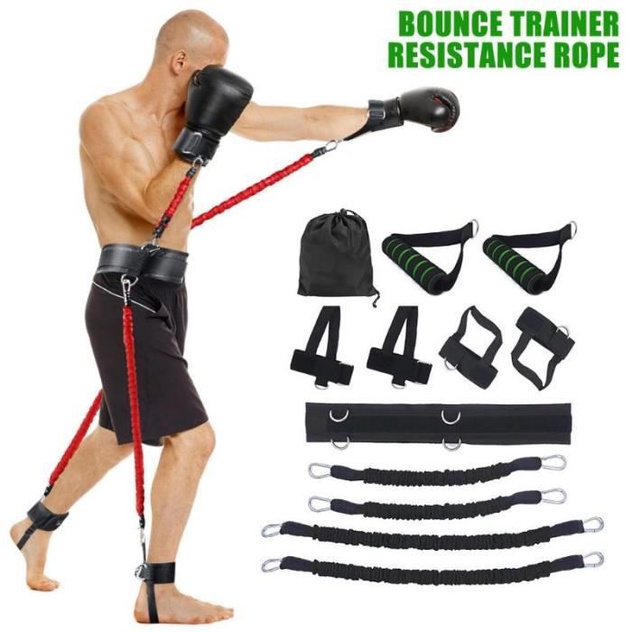 Combinaison de bande extensible de bande de résistance de remise en forme sportive pour l'exercice des jambes et des bras