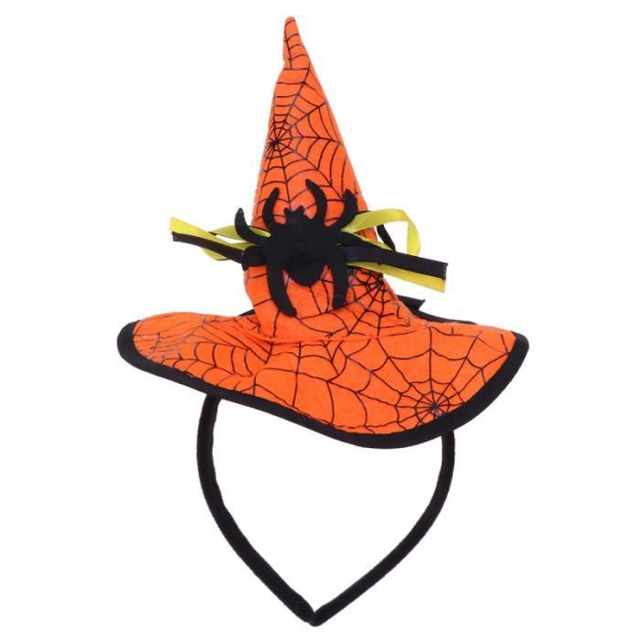 1 pièces Halloween bandeau dessin animé araignée sorcière chapeau forme mignon jeu de BANDEAU - SERRE-TETE - HEADBAND - HAIRBAND