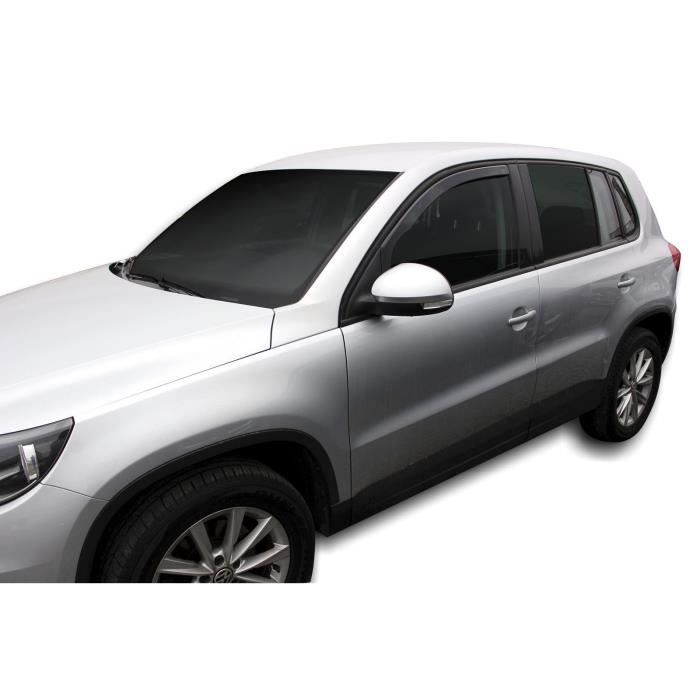 - Deflecteurs d'air Déflecteurs de vent Compatible avec TIGUAN 2008-2015 4pcs