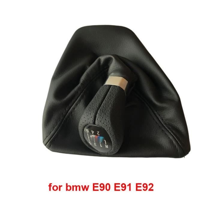 Pièces Auto,Pommeau de levier de vitesse de voiture pour Bmw série 1 E81 E82 E87 E88 E90 E91 E92 E93 - Type E90 6speed M color