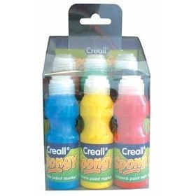 6 Peintures a l'éponge Creall Spongy