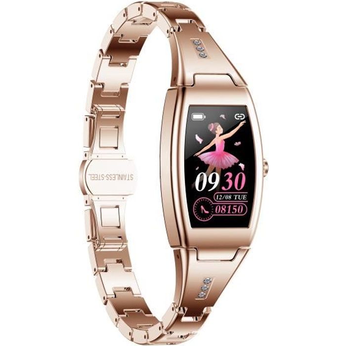 Montre Connectée Femmes - Fonction Féminine, Smartwatch Sport Etanche IP67, Pression Sanguine et Fréquence Cardiaque- Android Iphone
