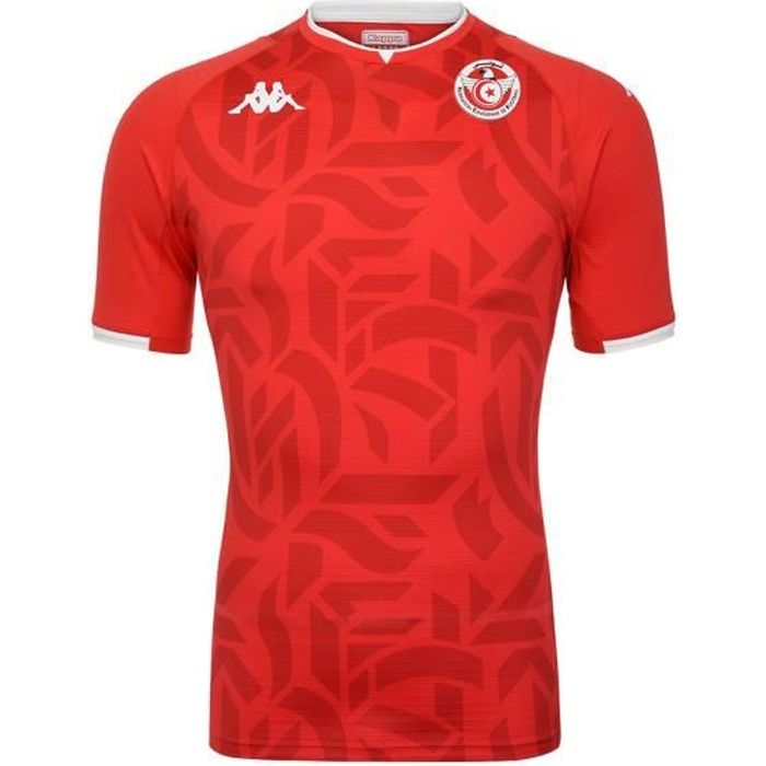 Kappa - Maillot Kombat Pro 2022 Home Tunisie Rouge Homme Rouge