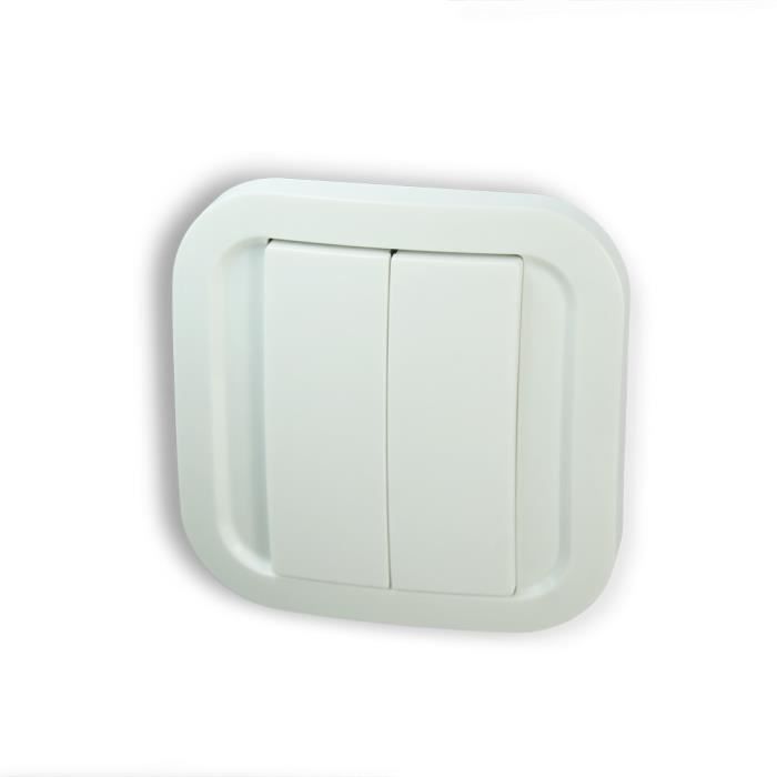 Double interrupteur sans fil Z-Wave Plus - Blanc Cozy - NodOn