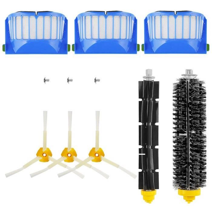 Kit de Brosse de Remplacement Kit de Maintenance Pour Kit de Nettoyage Série 600 Roomba Filtre À Brosse