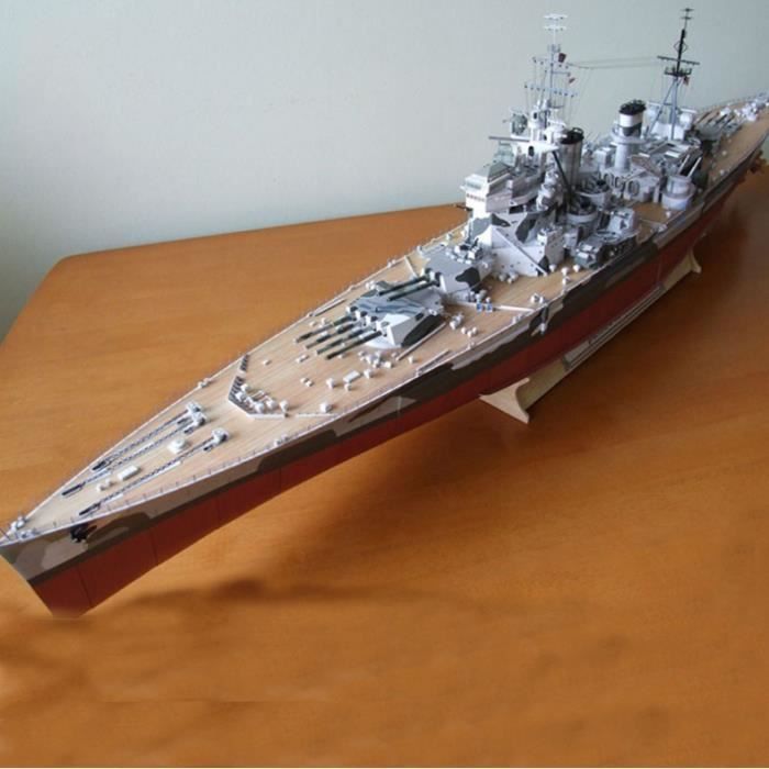 1:200 Modèle De Cuirassé Échelle Briques De Construction