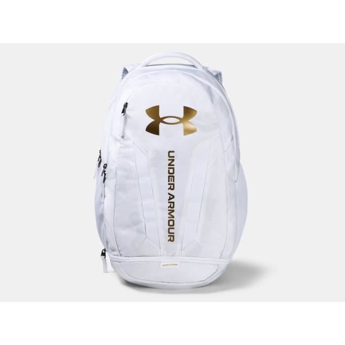 Sac à dos Under Armour Hustle - blanc/doré métallique/gris mod - TU