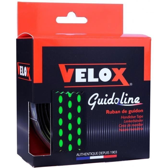 Guidoline vélo - épaisseur de 3.5 mm - couleur noir et vert