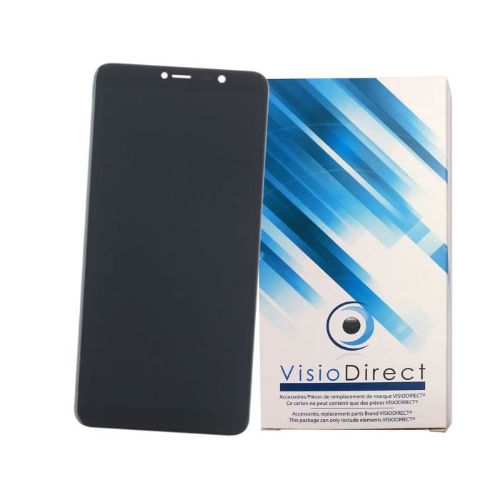 Ecran complet pour WIKO Y80 noir 5.5- Ecran LCD + vitre tactile Téléphone portable