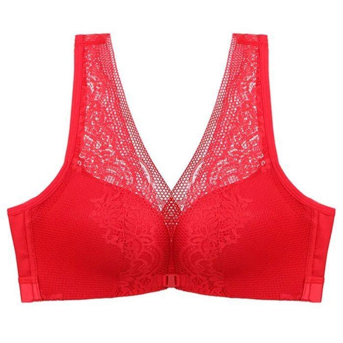 Soutien-gorge Sans Armatures Crewhpo Push-up Col V Grande