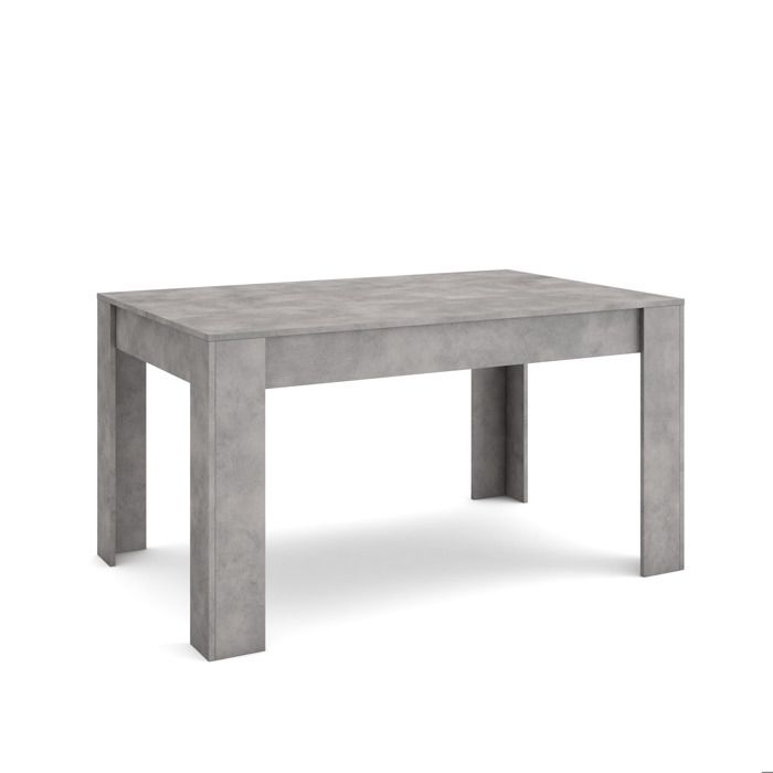 Table à manger Meuble Salle à Manger 140x90x76 cm Pour 6 personnes Ciment RF3656 Table à manger Meuble Salle à Manger 140x90x76 cm Pour 6 personnes Ciment RF3656