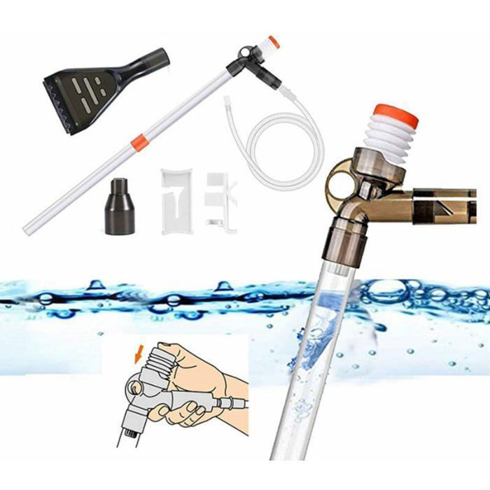 Comparer les prix de Nettoyeur Gravier Aquarium, Changeur D'eau D'aquarium Nettoyeur D'aquarium Avec Siphon Pour Changer L'eau Et Nettoyeur Le Sable