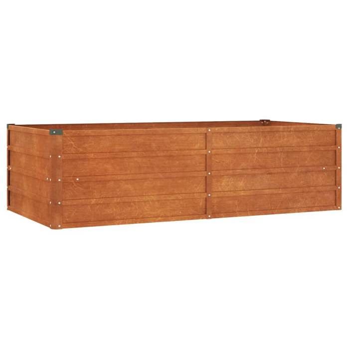 SALE 2025Jardinière/Bac de Plantation MOOD - Lit surélevé de jardin rouillé 160x80x45 cm - acier corten Chill964580